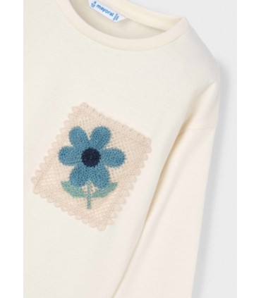 CAMISETA BOLSILLO CROCHET NIÑA MARCA MAYORAL