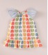 VESTYIDO BEBE NIÑA ESTAMPADO BROCHAS MARCA COCOTE