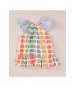 VESTYIDO BEBE NIÑA ESTAMPADO BROCHAS MARCA COCOTE