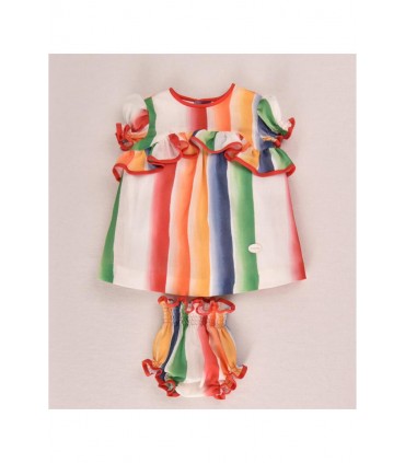 VESTIDO BEBE MULTICOLOR MARCA COCOTE
