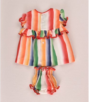 VESTIDO BEBE MULTICOLOR MARCA COCOTE