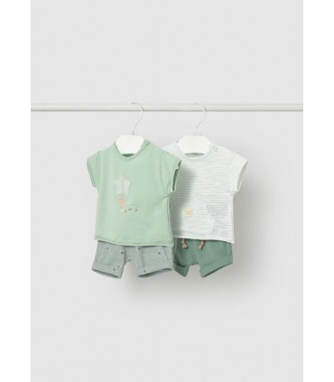 CONJUNTO PUNTO BEBE CUATRO PIEZAS MARCA MAYORAL