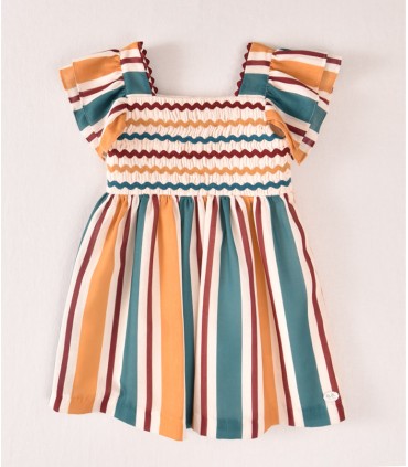 VESTIDO RAYAS TRICOLOR NIÑA MARCA JOSE VARON