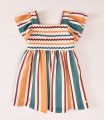 VESTIDO RAYAS TRICOLOR NIÑA MARCA JOSE VARON