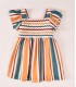 VESTIDO RAYAS TRICOLOR NIÑA MARCA JOSE VARON