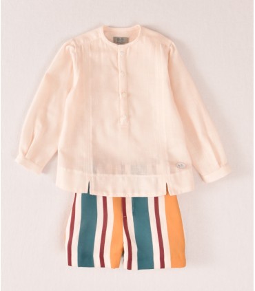 CONJUNTO RAYAS TRICOLOR MARCA JOSE VARON