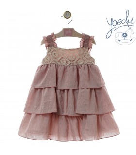VESTIDO INFANTIL FAMILIA PORCELANA MARCA YOEDU