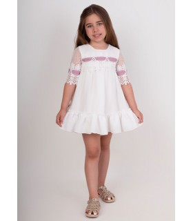VESTIDO CEREMONIA NIÑA CORTE ALTO MARCA NEKENIA