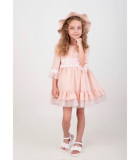 VESTIDO  CEREMONIA NIÑA ENTREDOS MARCA NEKENIA