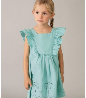 VESTIDO CON CALADOS  NIÑA MARCA MAYORAL