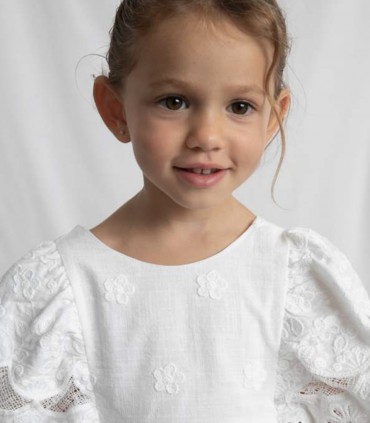 VESTIDO CEREMONIA BORDADO NIÑA