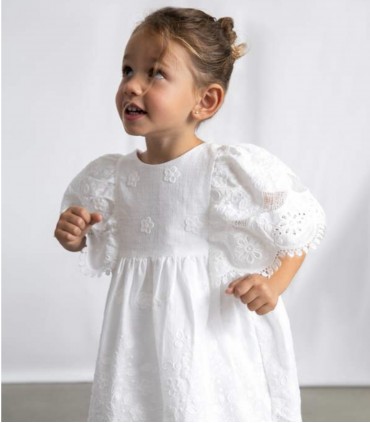 VESTIDO CEREMONIA BORDADO NIÑA