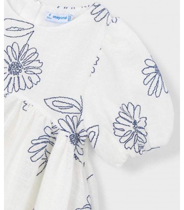 VESTIDO MANGAS ABULLONADA NIÑA MARCA MAYORAL
