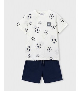 CONJUNTO BERMUDA Y CAMISETA ESTAMPADA NIÑO MARCA MAYORAL