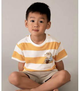 CONJUNTO PANTALON Y CAMISETA DE RAYAS NIÑO MARCA MAYORAL