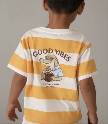 CONJUNTO PANTALON Y CAMISETA DE RAYAS NIÑO MARCA MAYORAL