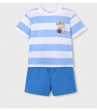 CONJUNTO NIÑO CAMISETA RAYAS MARCA MAYORAL