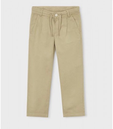 PANTALON CHINO RELAXED CON LINO NIÑO MARCA MAYORAL