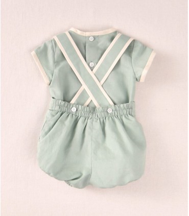 CONJUNTO LINO BEBE DOS PIEZAS MARCA JOSE VARON
