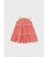 VESTIDO  DE RIZO LAZOS BEBE MARCA MAYORAL