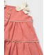 VESTIDO  DE RIZO LAZOS BEBE MARCA MAYORAL