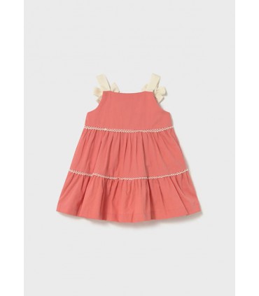 VESTIDO  DE RIZO LAZOS BEBE MARCA MAYORAL