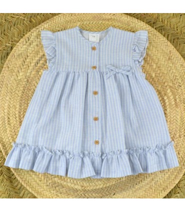 VESTIDO NIÑA RAYAS MARCA BABY-FERR