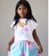 CONJUNTO PANTALON CORTO ESTAMPADO Y CAMISETA NIÑA MARCA MAYORAL