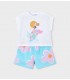 CONJUNTO PANTALON CORTO ESTAMPADO Y CAMISETA NIÑA MARCA MAYORAL