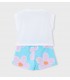 CONJUNTO PANTALON CORTO ESTAMPADO Y CAMISETA NIÑA MARCA MAYORAL