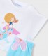 CONJUNTO PANTALON CORTO ESTAMPADO Y CAMISETA NIÑA MARCA MAYORAL