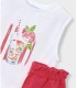 CONJUNTO PANTALON CORTO Y CAMISETA NIÑA MARCA MAYORAL