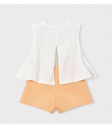 CONJUNTO PANTALON CORTO Y CAMISETA NIÑA MARCA MAYORAL