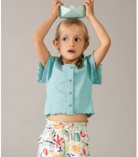 PANTALON CORTO ESTAMPADO NIÑA MARCA MAYORAL