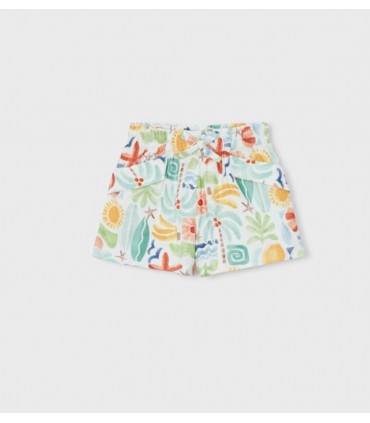 PANTALON CORTO ESTAMPADO NIÑA MARCA MAYORAL