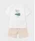 CONJUNTO BERMUDA Y CAMISETA CON BORDADO NIÑO MARCA MAYORAL
