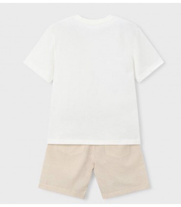 CONJUNTO BERMUDA Y CAMISETA CON BORDADO NIÑO MARCA MAYORAL