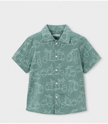 CAMISA NIÑO MANGA CORTA ESTAMPADA MARCA MAYORAL