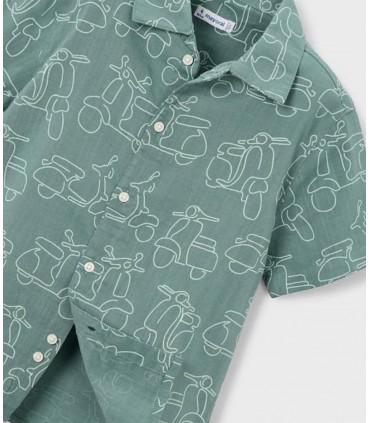 CAMISA NIÑO MANGA CORTA ESTAMPADA MARCA MAYORAL
