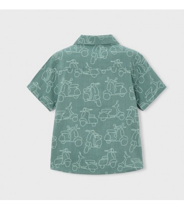CAMISA NIÑO MANGA CORTA ESTAMPADA MARCA MAYORAL