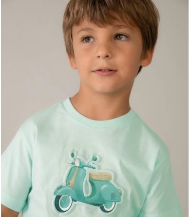 CAMISETA CON MOTO RELIEVE NIÑO MARCA MAYORAL