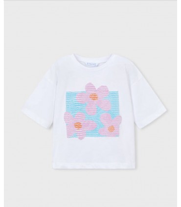 CAMISETA HOMBRO CAÍDO NIÑA MARCA MAYORAL