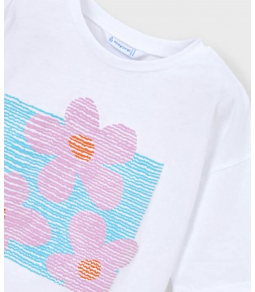 CAMISETA HOMBRO CAÍDO NIÑA MARCA MAYORAL