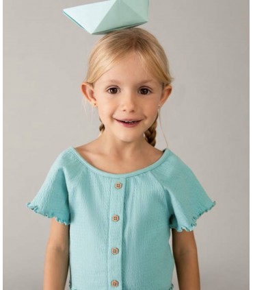 CAMISETA CON VOLANTES NIÑA MARCA MAYORAL