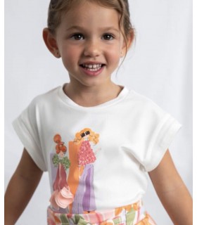 CAMISETA ESTAMPADO MUÑECA NIÑA MARCA MAYORAL