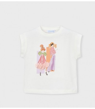 CAMISETA ESTAMPADO MUÑECA NIÑA MARCA MAYORAL