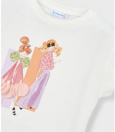 CAMISETA ESTAMPADO MUÑECA NIÑA MARCA MAYORAL