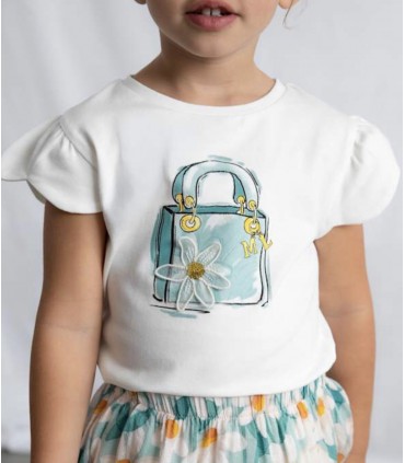 CAMISETA SERIGRAFIA NIÑA MARCA MAYORAL