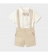 CONJUNTO BERMUDA Y CAMISA CON PAJARITA BEBE MARCA MAYORAL