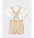 CONJUNTO BERMUDA Y CAMISA CON PAJARITA BEBE MARCA MAYORAL